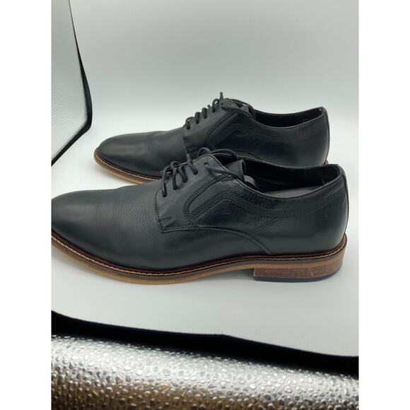 Steve Madden Black Lace Up Men's Leather Dress Shoes Size 9.5 - Picture 6 of 13